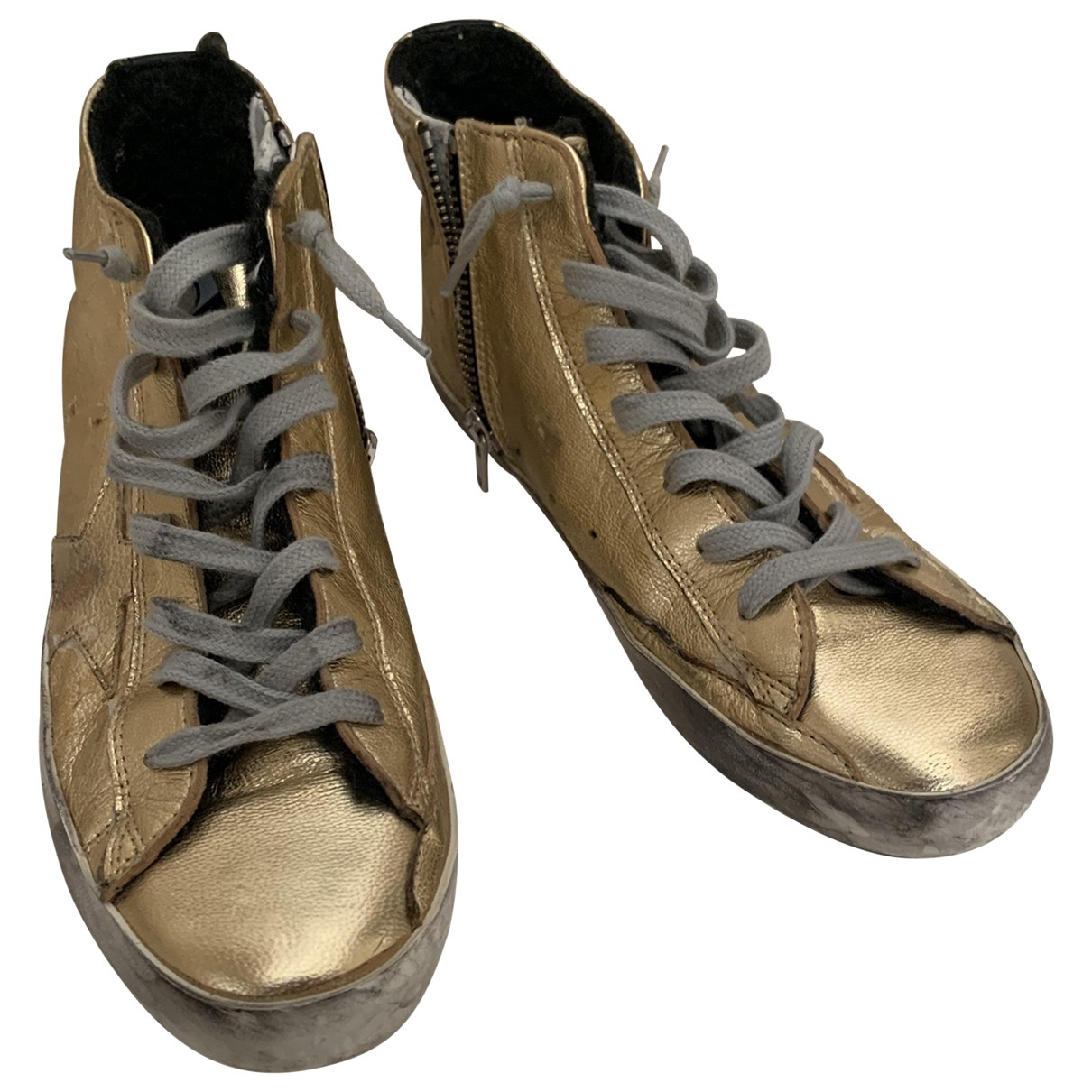 gold golden goose laces